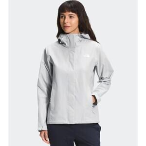 THE NORTH FACE Women's Venture 2 Jacket Medium Light Grey Heather Hooded NWT